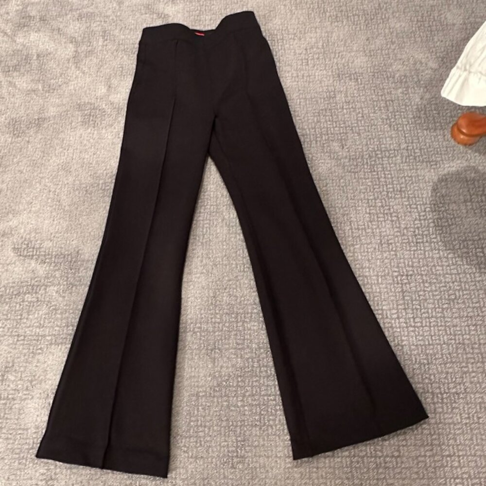 Spanx Supersmooth Perfect Fi tPonte Flare Pant, Black, Med TALL